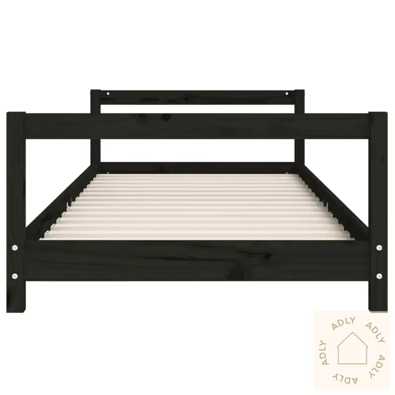Barnesengeramme Svart 90X190 Cm Heltre Furu