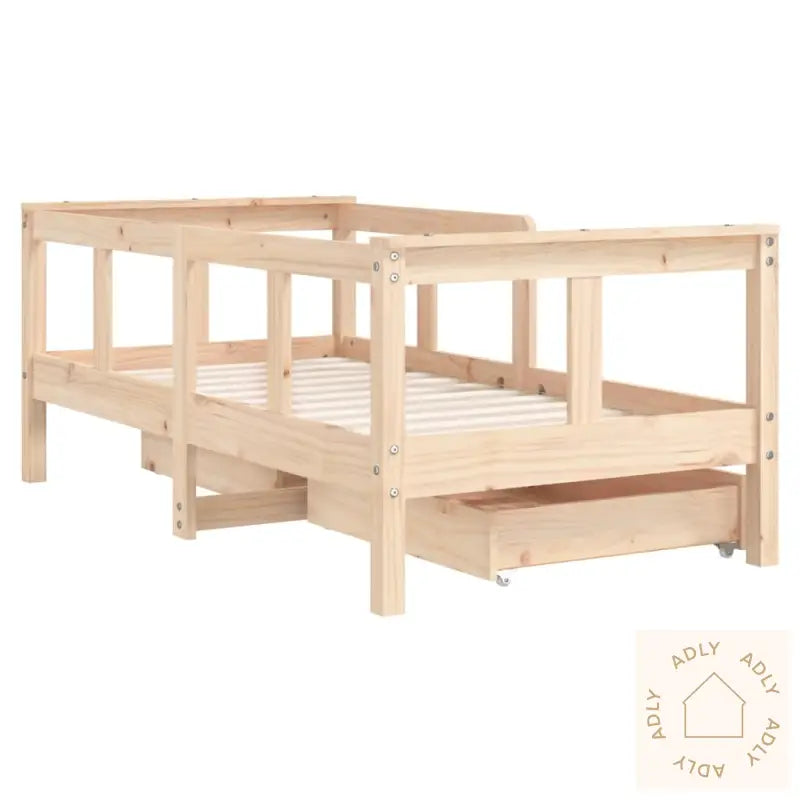Barnesengeramme Med Skuffer 70X140 Cm Heltre Furu