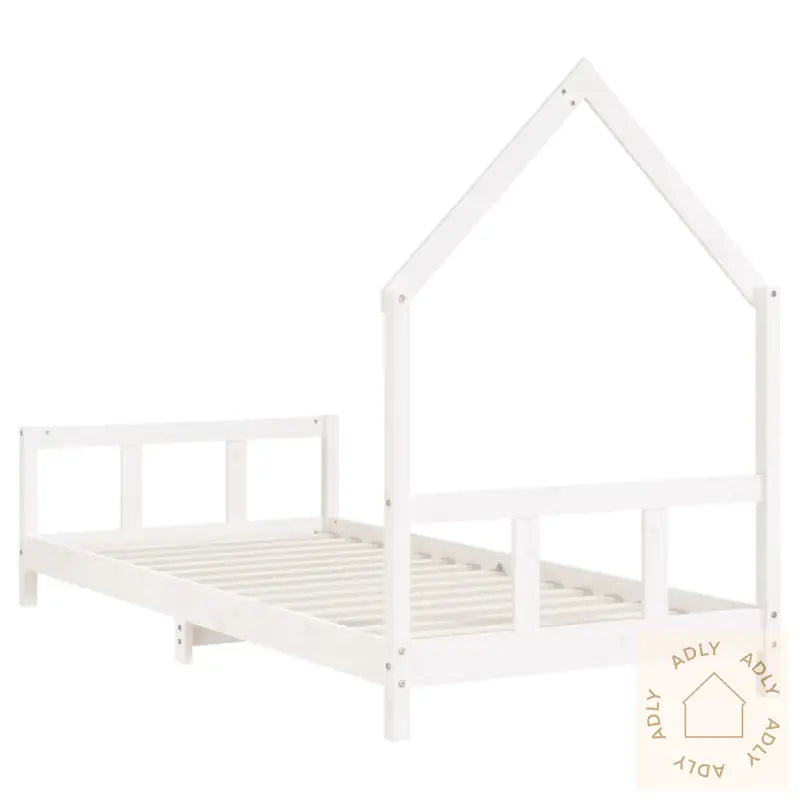 Barnesengeramme Hvit 90X190 Cm Heltre Furu