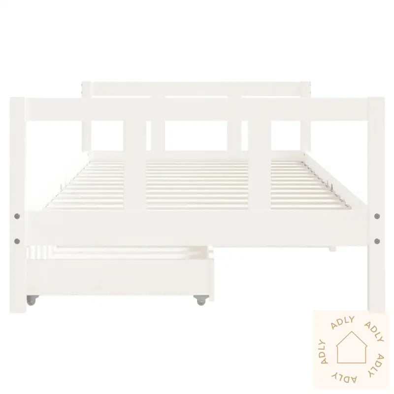 Barnesengeramme Med Skuffer Hvit 90X190 Cm Heltre Furu