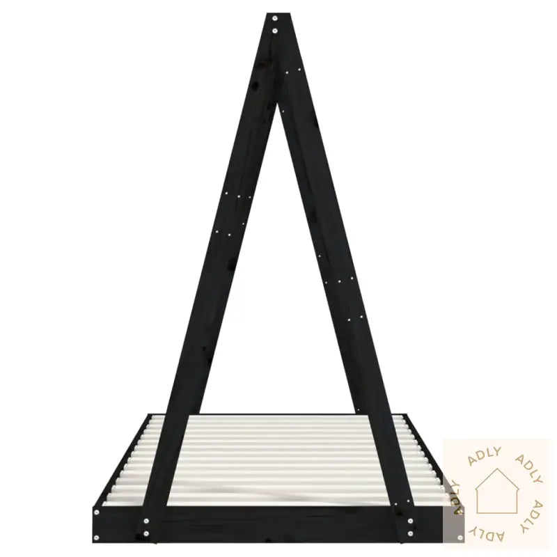 Barnesengeramme Svart 90X190 Cm Heltre Furu