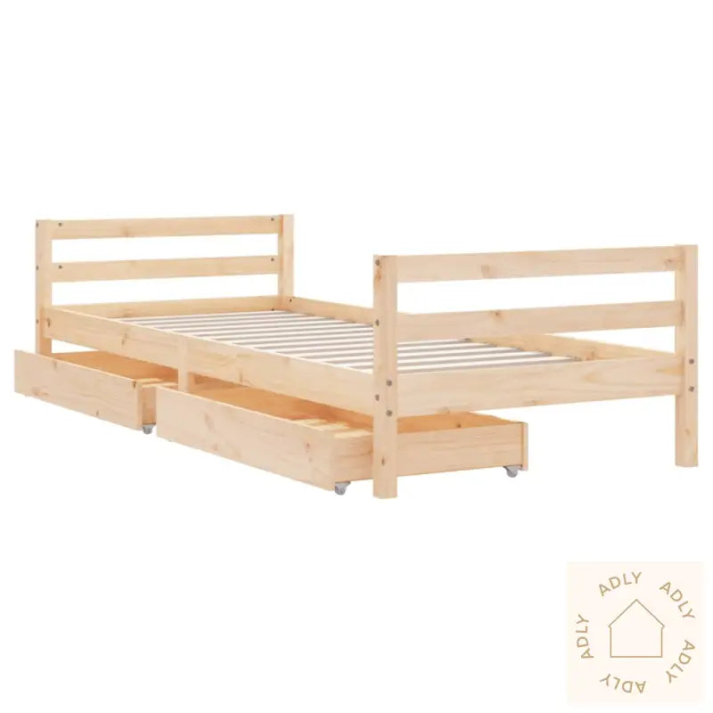 Barnesengeramme Med Skuffer 90X190 Cm Heltre Furu