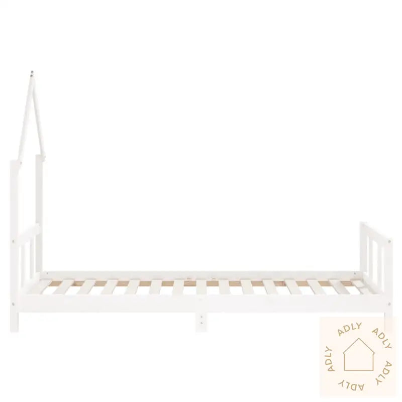 Barnesengeramme Hvit 90X190 Cm Heltre Furu