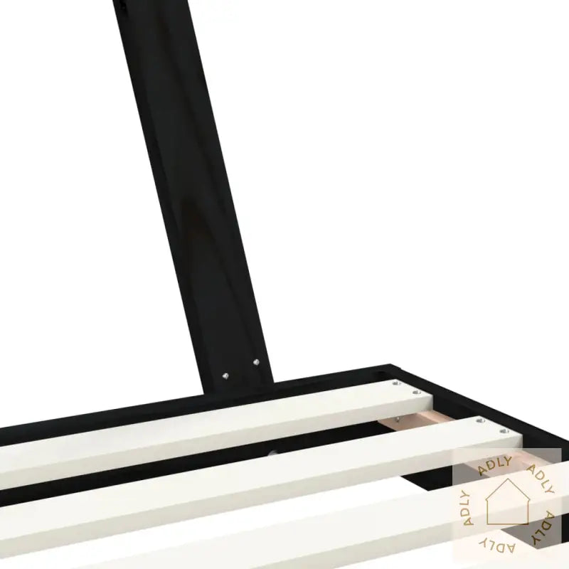 Barnesengeramme Svart 90X190 Cm Heltre Furu