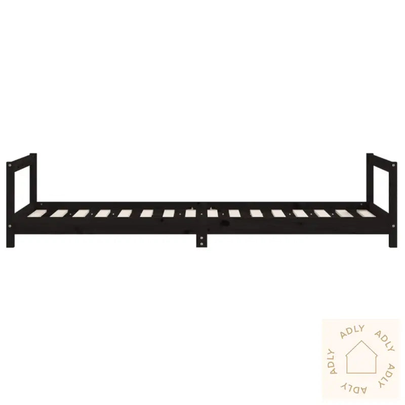 Barnesengeramme Svart 90X200 Cm Heltre Furu