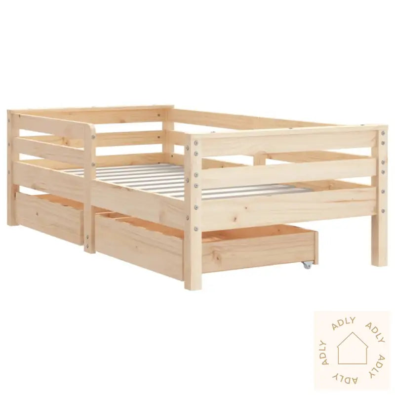 Barnesengeramme Med Skuffer 70X140 Cm Heltre Furu