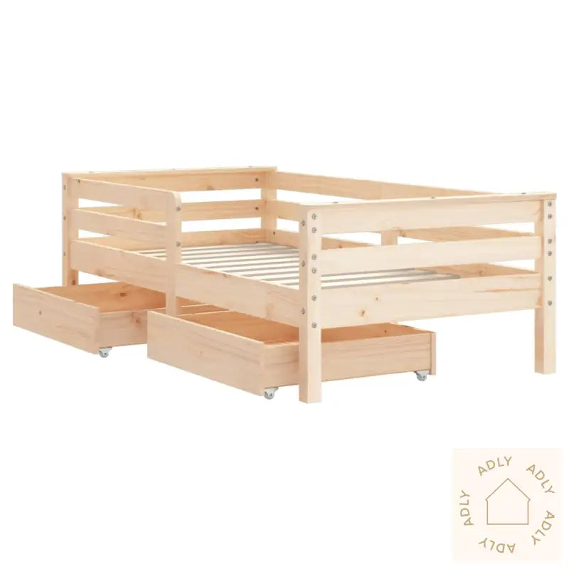Barnesengeramme Med Skuffer 70X140 Cm Heltre Furu