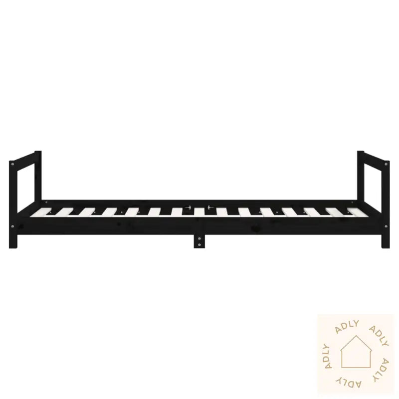 Barnesengeramme Svart 90X190 Cm Heltre Furu