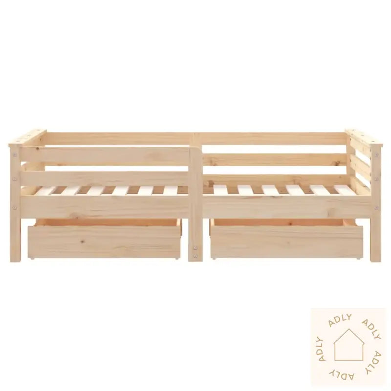 Barnesengeramme Med Skuffer 70X140 Cm Heltre Furu