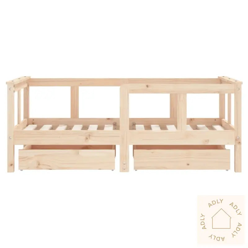 Barnesengeramme Med Skuffer 70X140 Cm Heltre Furu