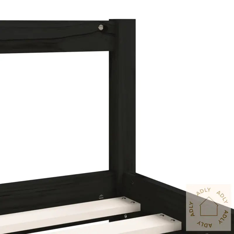Barnesengeramme Svart 90X190 Cm Heltre Furu