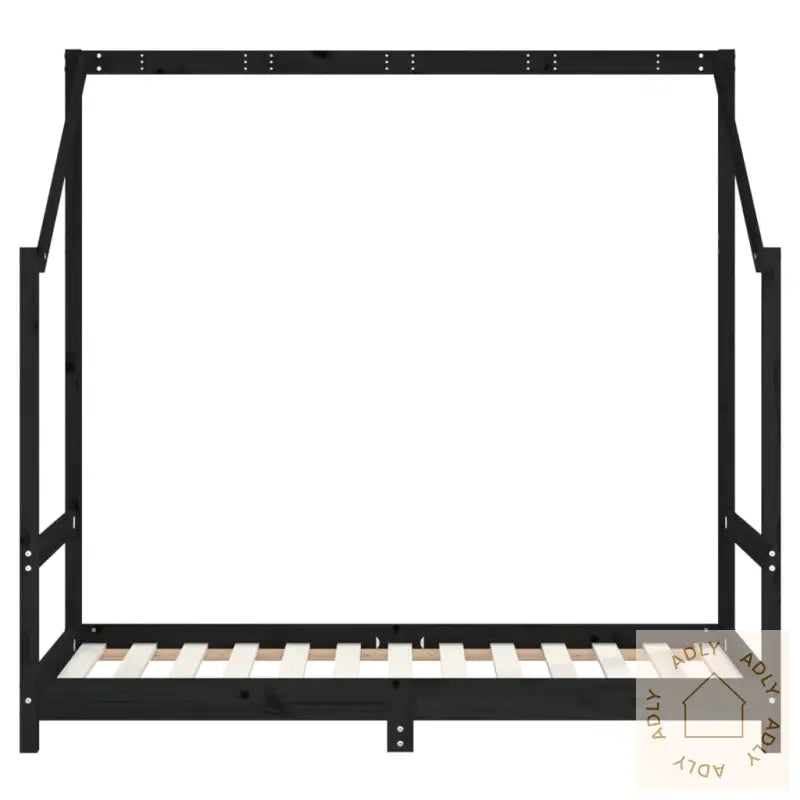 Barnesengeramme Svart 2X(80X160) Cm Heltre Furu