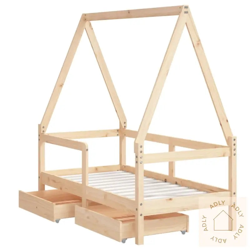 Barnesengeramme Med Skuffer 70X140 Cm Heltre Furu