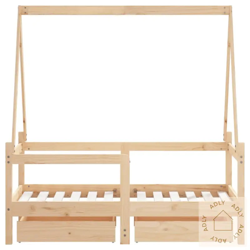 Barnesengeramme Med Skuffer 70X140 Cm Heltre Furu