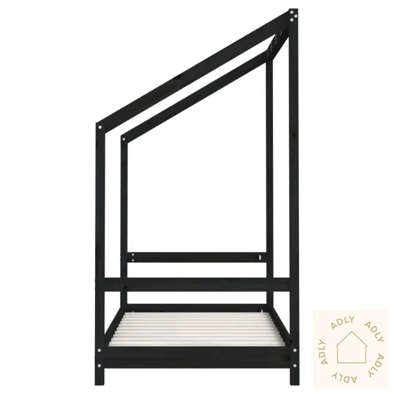 Barnesengeramme Svart 80X160 Cm Heltre Furu