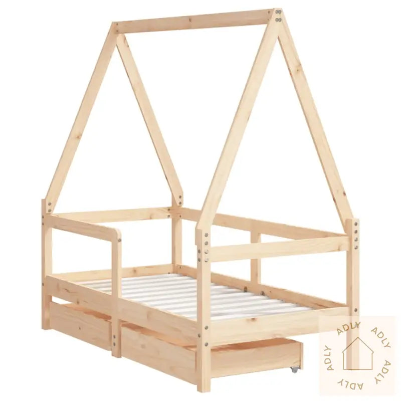 Barnesengeramme Med Skuffer 70X140 Cm Heltre Furu