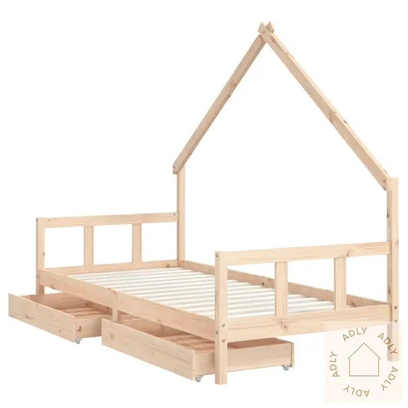 Barnesengeramme Med Skuffer 90X190 Cm Heltre Furu