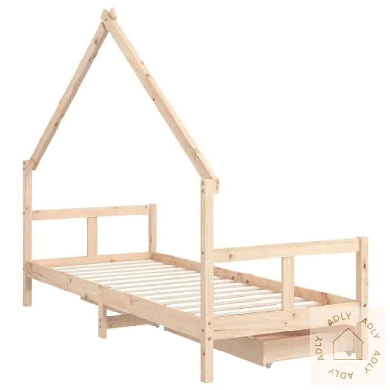 Barnesengeramme Med Skuffer 80X200 Cm Heltre Furu