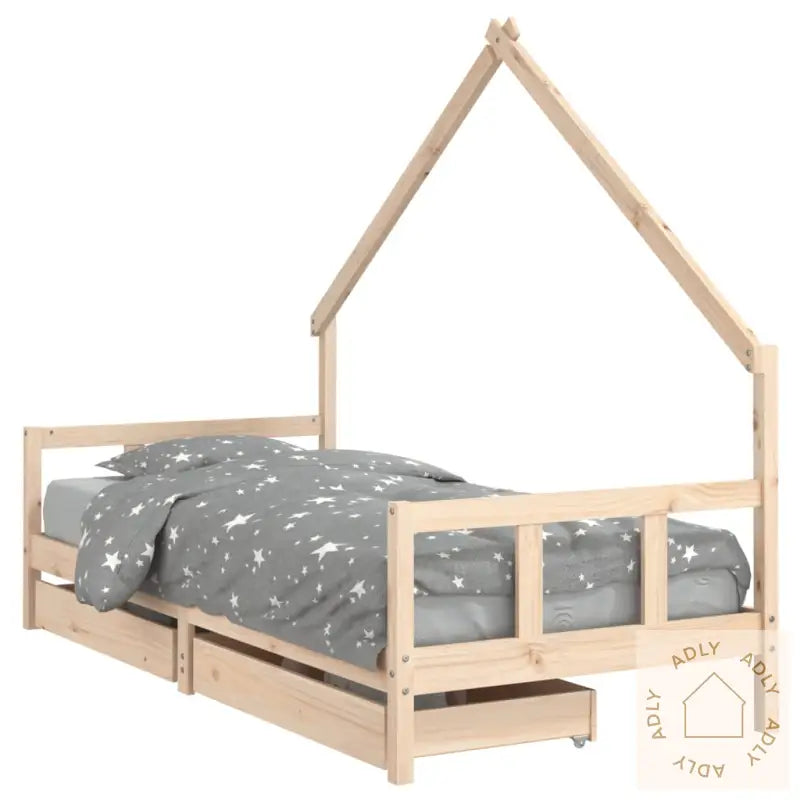 Barnesengeramme Med Skuffer 90X190 Cm Heltre Furu
