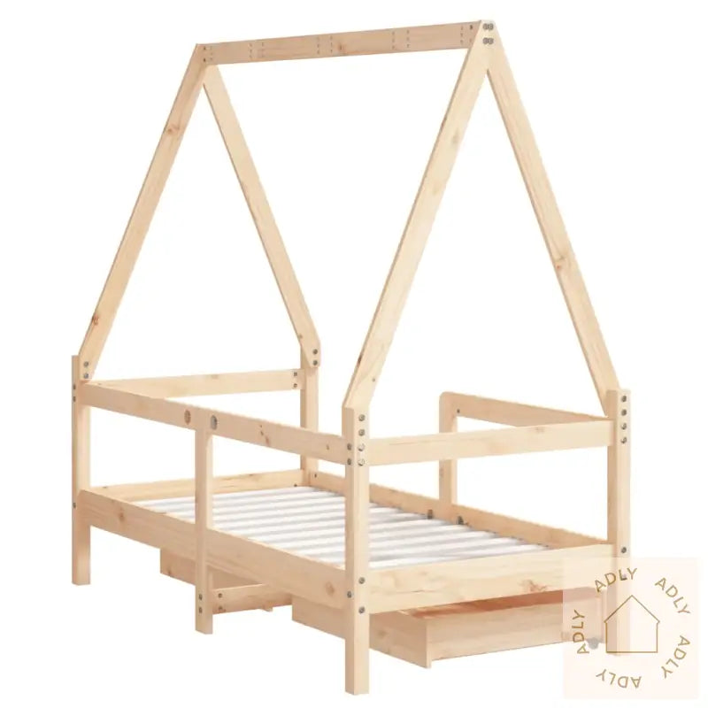 Barnesengeramme Med Skuffer 70X140 Cm Heltre Furu
