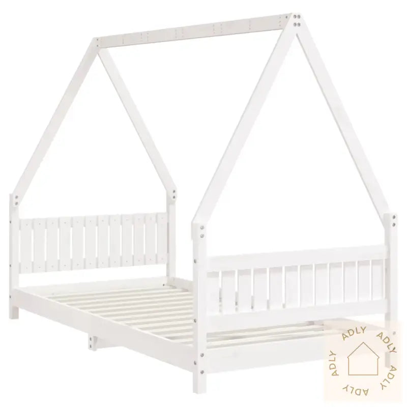 Barnesengeramme Hvit 90X190 Cm Heltre Furu
