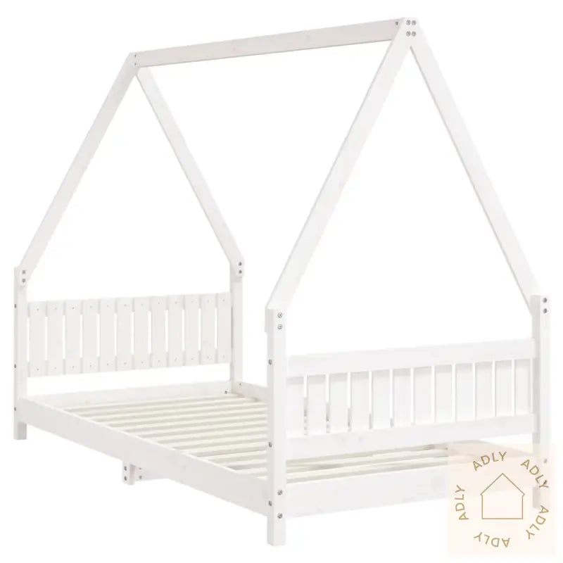 Barnesengeramme Hvit 90X190 Cm Heltre Furu