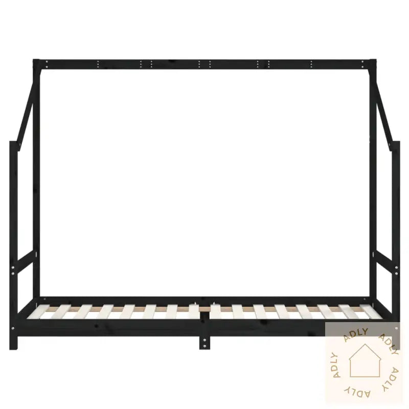 Barnesengeramme Svart 90X200 Cm Heltre Furu