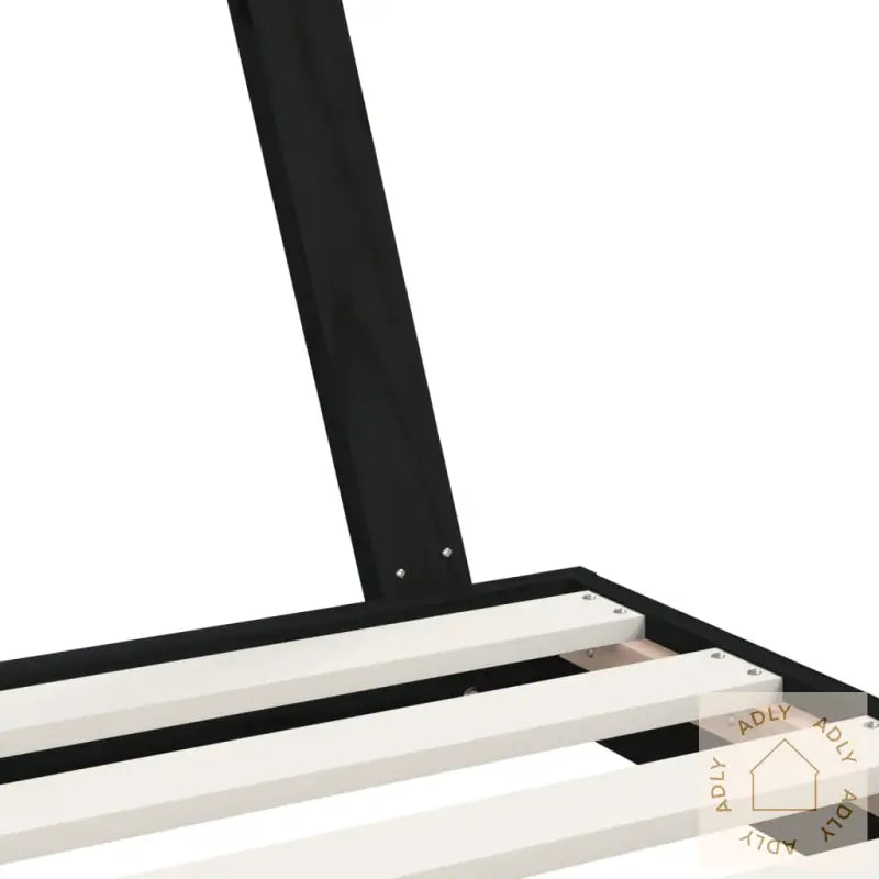 Barnesengeramme Svart 80X160 Cm Heltre Furu