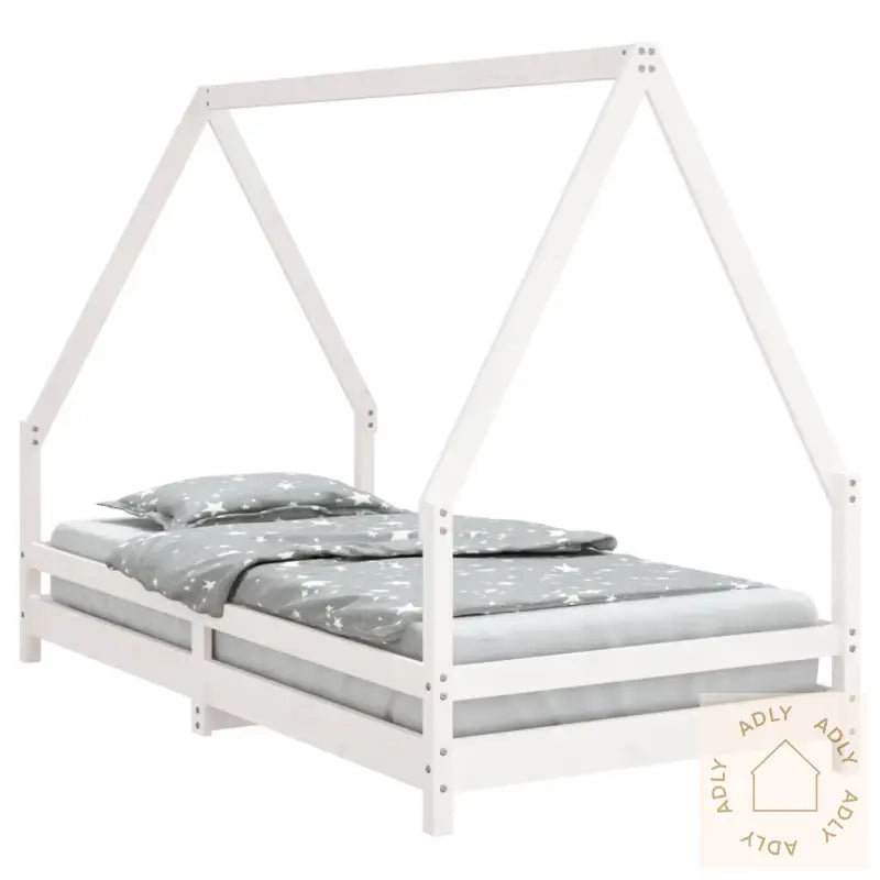 Barnesengeramme Hvit 90X190 Cm Heltre Furu