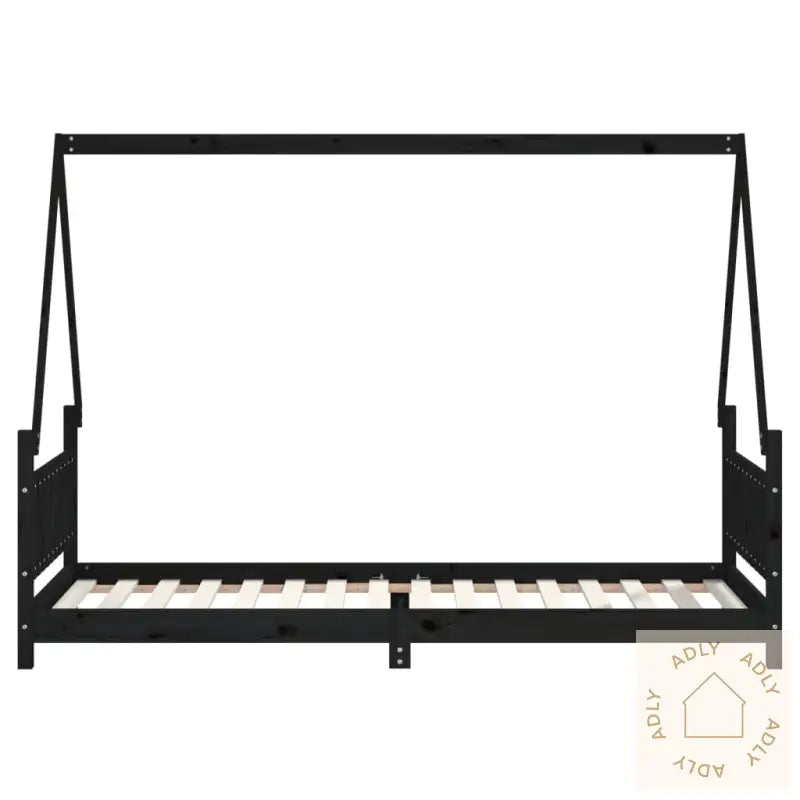 Barnesengeramme Svart 80X200 Cm Heltre Furu