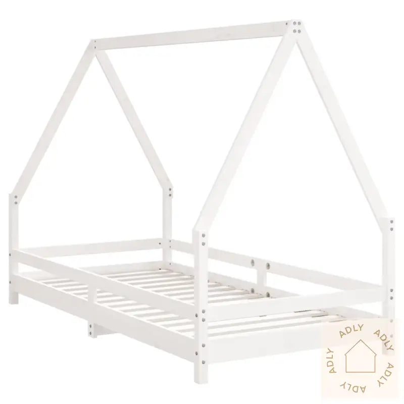Barnesengeramme Hvit 90X190 Cm Heltre Furu