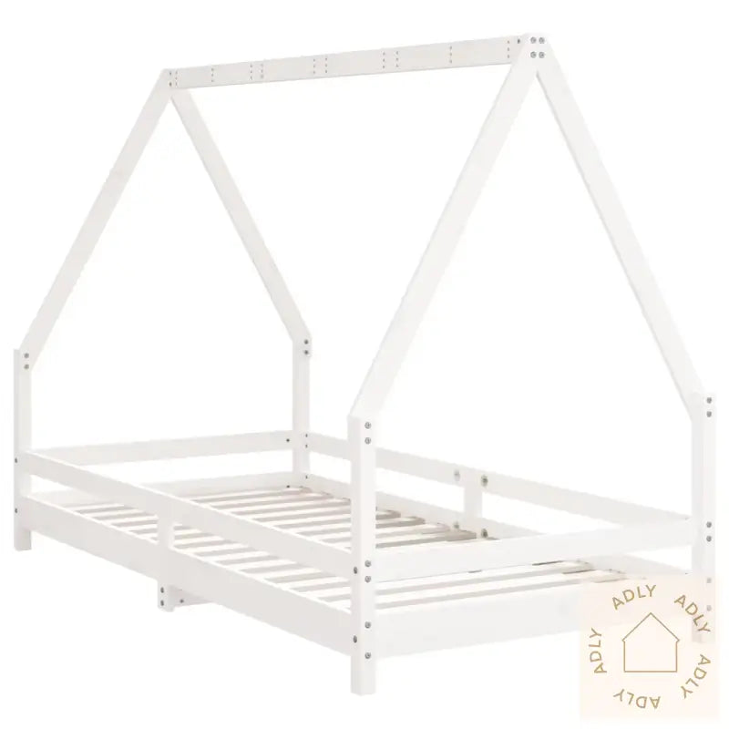 Barnesengeramme Hvit 90X190 Cm Heltre Furu