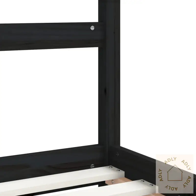 Barnesengeramme Svart 80X200 Cm Heltre Furu