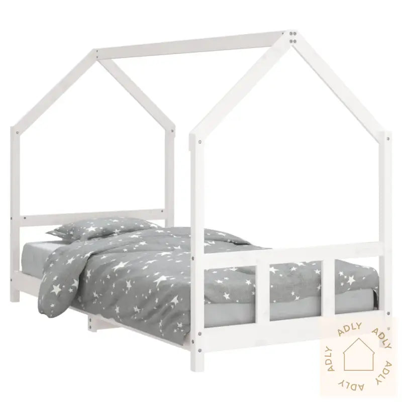 Barnesengeramme Hvit 90X190 Cm Heltre Furu