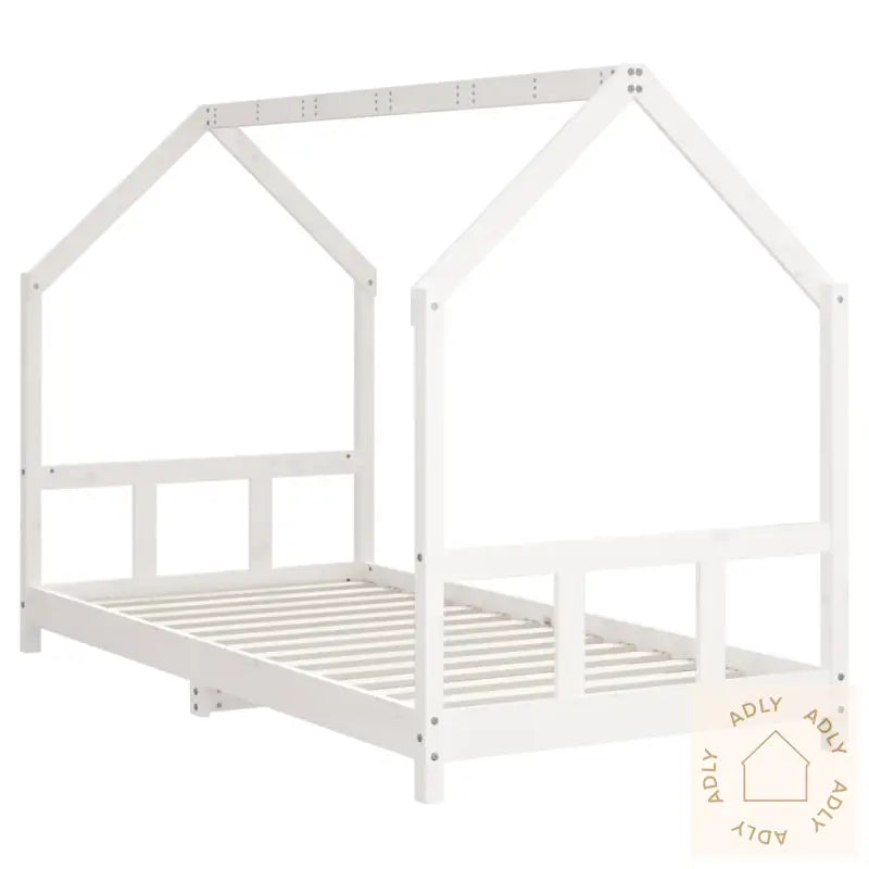 Barnesengeramme Hvit 90X190 Cm Heltre Furu