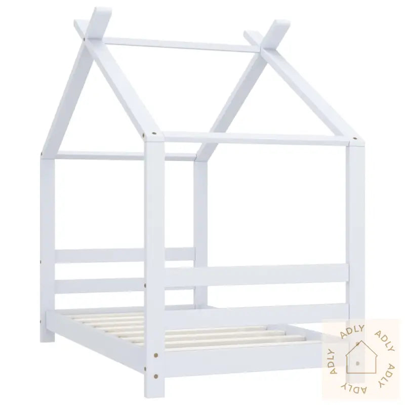Sengeramme For Barn Heltre Furu Hvit 70X140 Cm