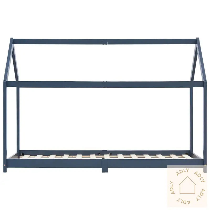 Sengeramme For Barn Heltre Furu Grå 90X200 Cm