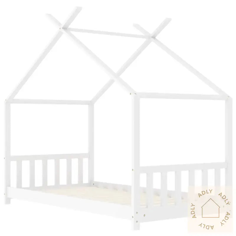 Sengeramme For Barn Heltre Furu Hvit 70X140 Cm