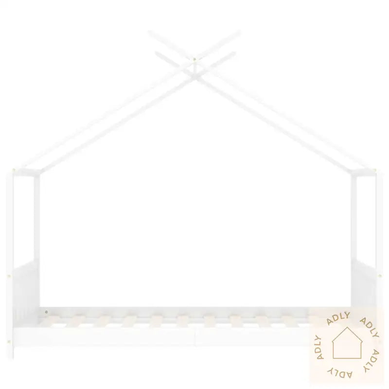 Sengeramme For Barn Heltre Furu Hvit 70X140 Cm
