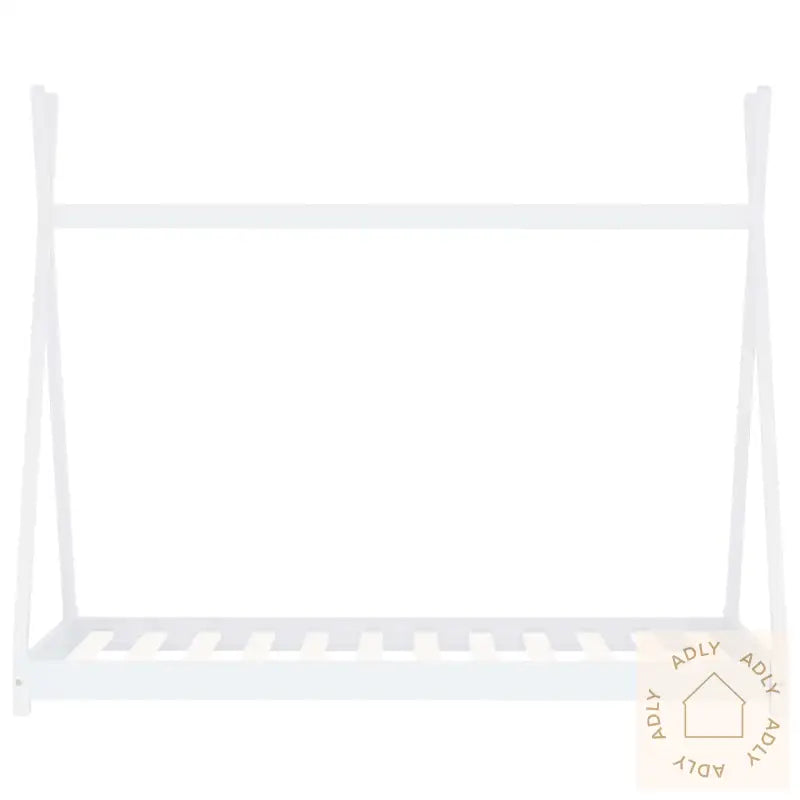Sengeramme For Barn Heltre Furu Hvit 80X160 Cm