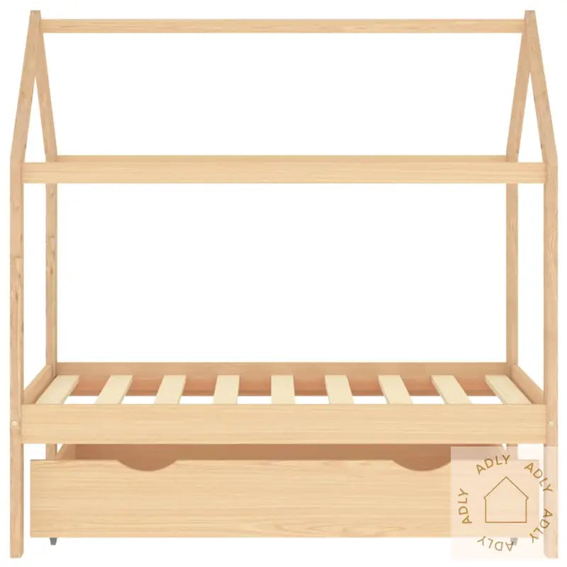 Ramme For Barneseng Med Skuff Heltre Furu 70X140 Cm