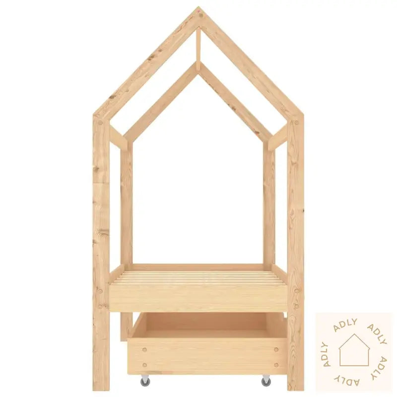 Ramme For Barneseng Med Skuff Heltre Furu 70X140 Cm