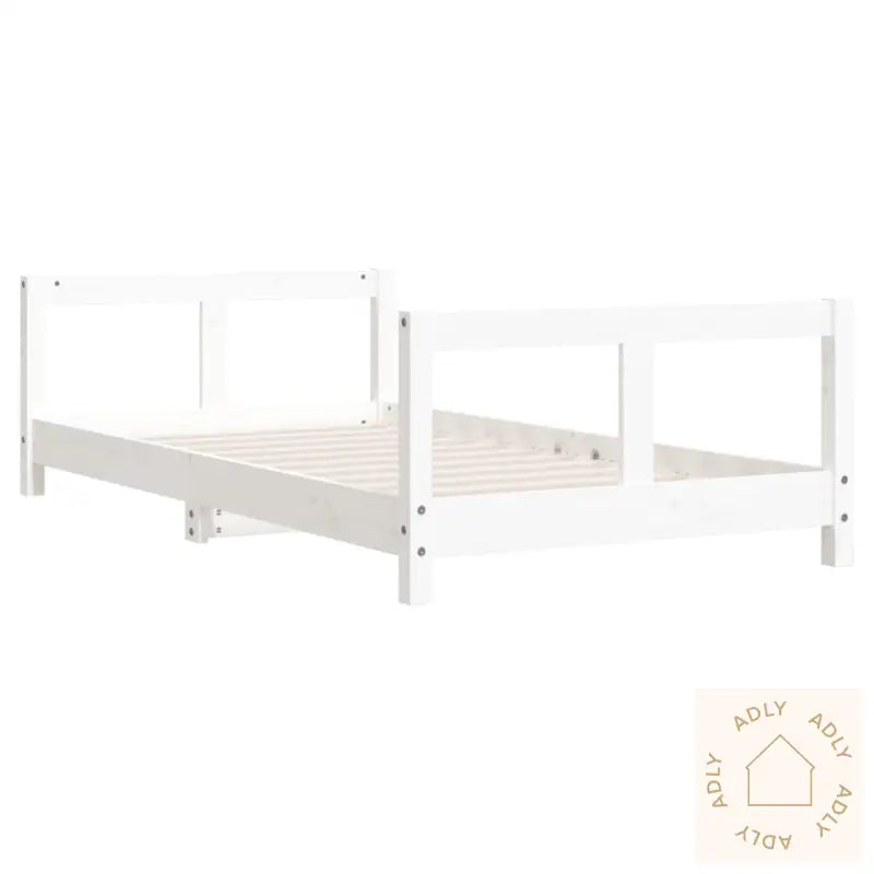 Barnesengeramme Hvit 80X160 Cm Heltre Furu