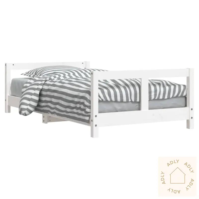 Barnesengeramme Hvit 80X160 Cm Heltre Furu