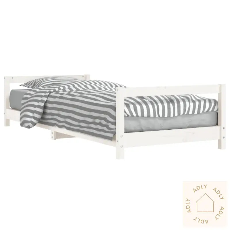 Barnesengeramme Hvit 90X190 Cm Heltre Furu