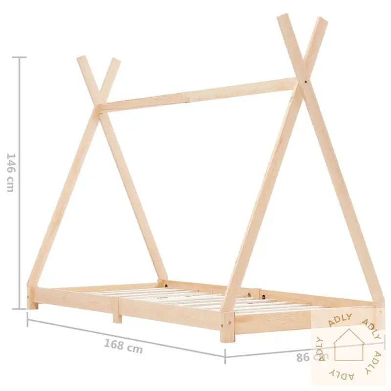 Sengeramme For Barn Heltre Furu 80X160 Cm