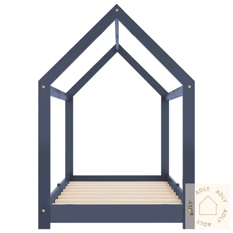 Sengeramme For Barn Heltre Furu Grå 70X140 Cm