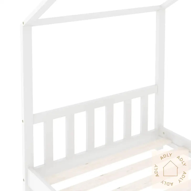 Sengeramme For Barn Heltre Furu Hvit 80X160 Cm