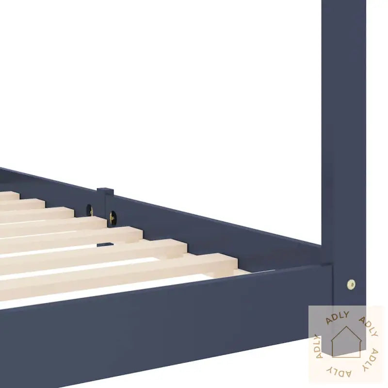 Sengeramme For Barn Heltre Furu Grå 70X140 Cm