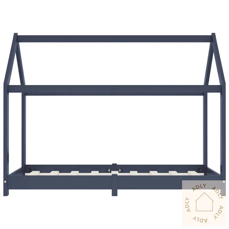 Sengeramme For Barn Heltre Furu Grå 70X140 Cm